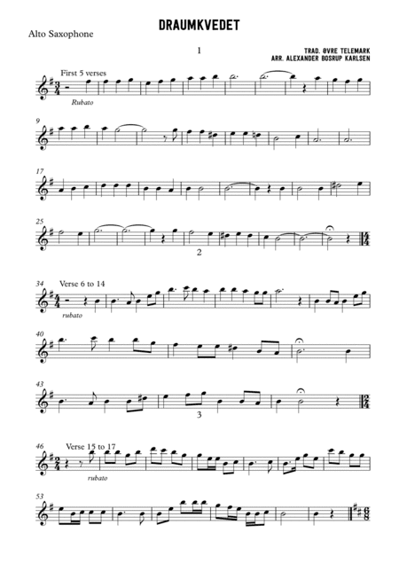 Draumkvedet (arr. Alexander Bosrup Karlsen)