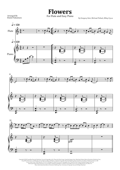 Flowers (arr. Daniel Nakamura)