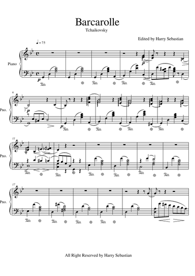 Tchaikovsky- "June" Barcarolle (arr. Harry Sebastian)