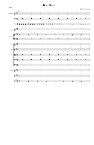 Blue Drive (For Mixed Ensemble) (Full Score)