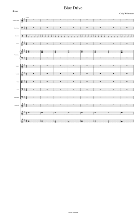 Blue Drive (For Mixed Ensemble) (Full Score)