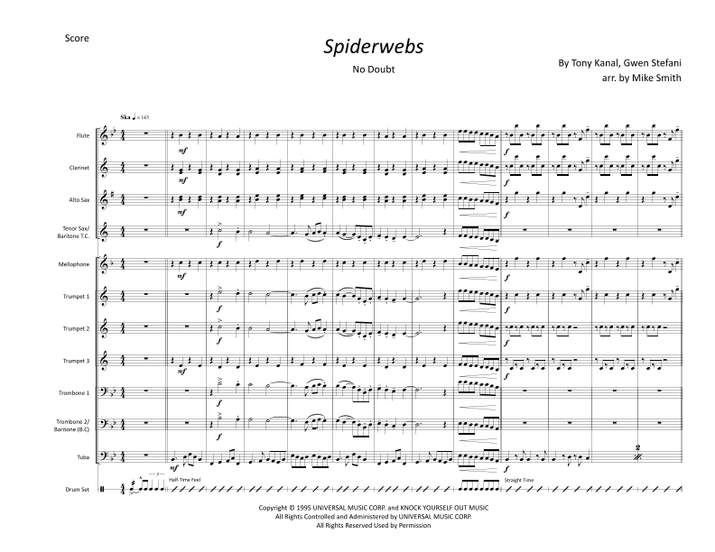 Spiderwebs (arr. Mike Smith)