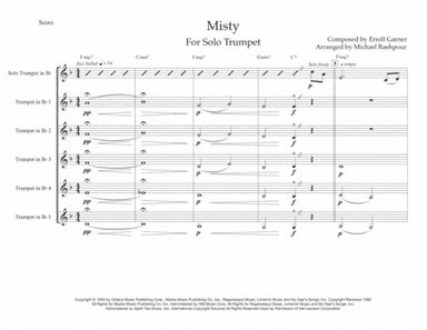 Misty (arr. Michael Raehpour)