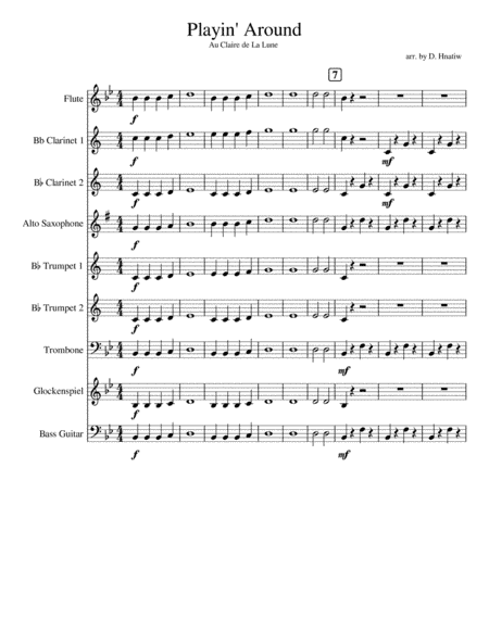 Playin' Around:  Au Claire de La Lune (arr. Deanna Hnatiw)