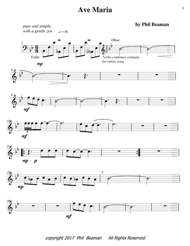 Ave Maria - oboe-cello duet
