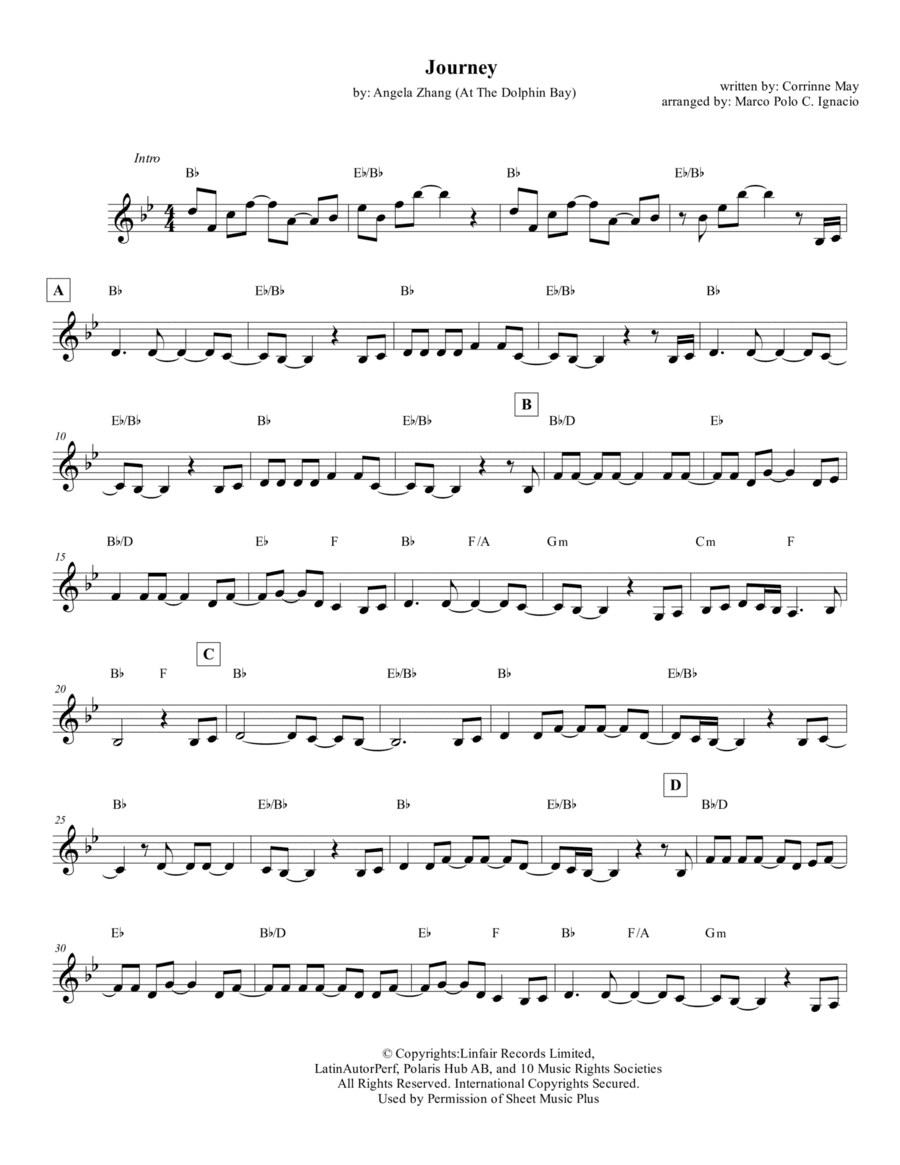 Wo De Yan Lei (arr. Marco Polo C. Ignacio)