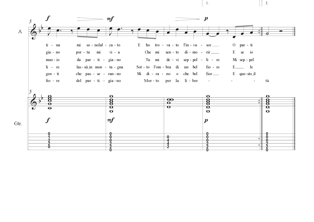 Bella Ciao (arr. Art.o Artaud)