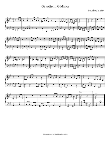 Gavotte in G Minor