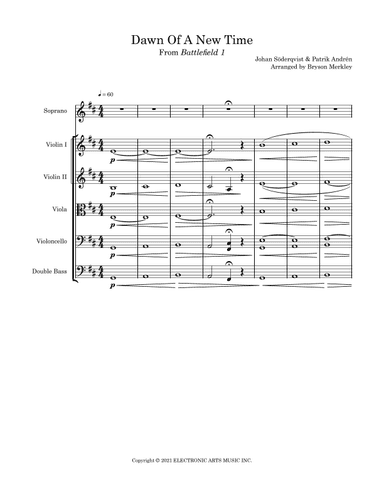 Dawn Of A New Time (arr. Bryson Merkley)
