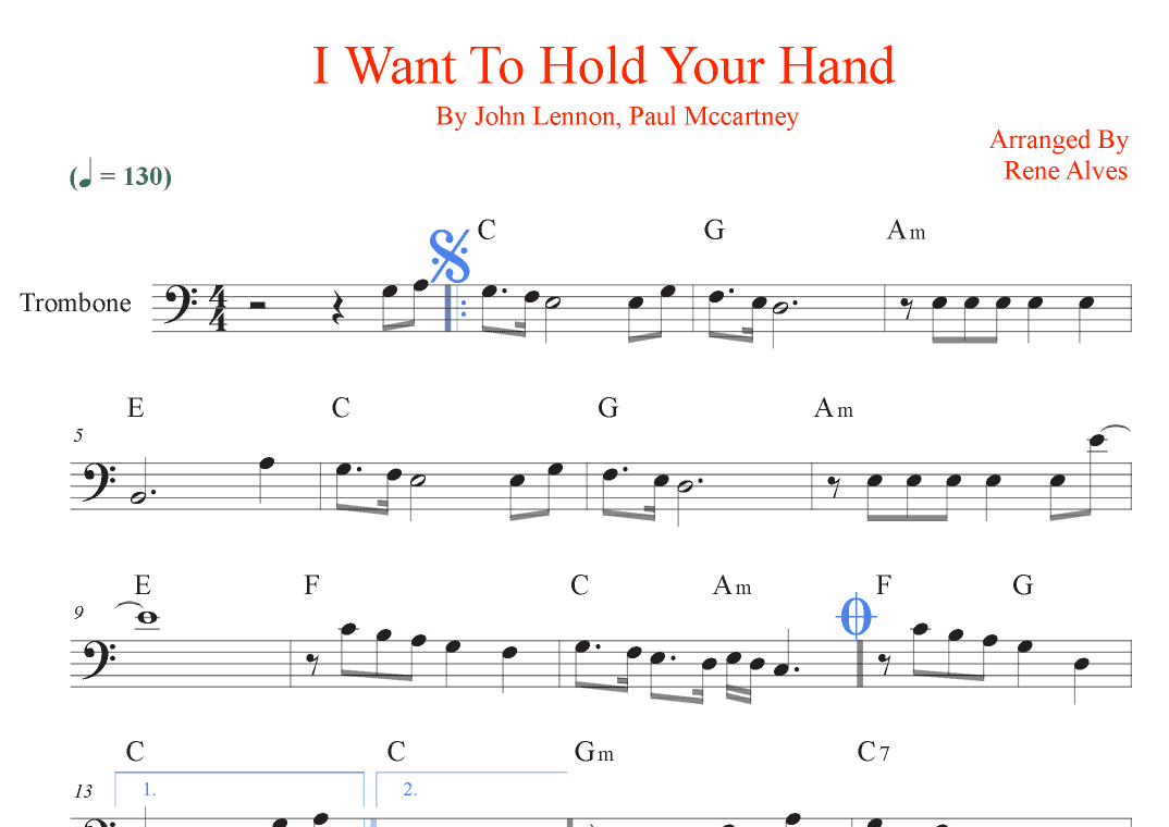 I Want To Hold Your Hand (arr. Rene Alves)