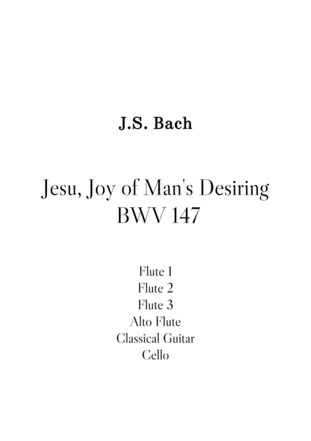 Jesu, Joy of Man's Desiring BWV 147 (arr. Stenio Caixeta)