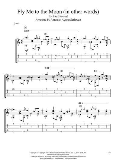Fly Me To The Moon (in Other Words) (arr. Antonius Agung Setiawan)