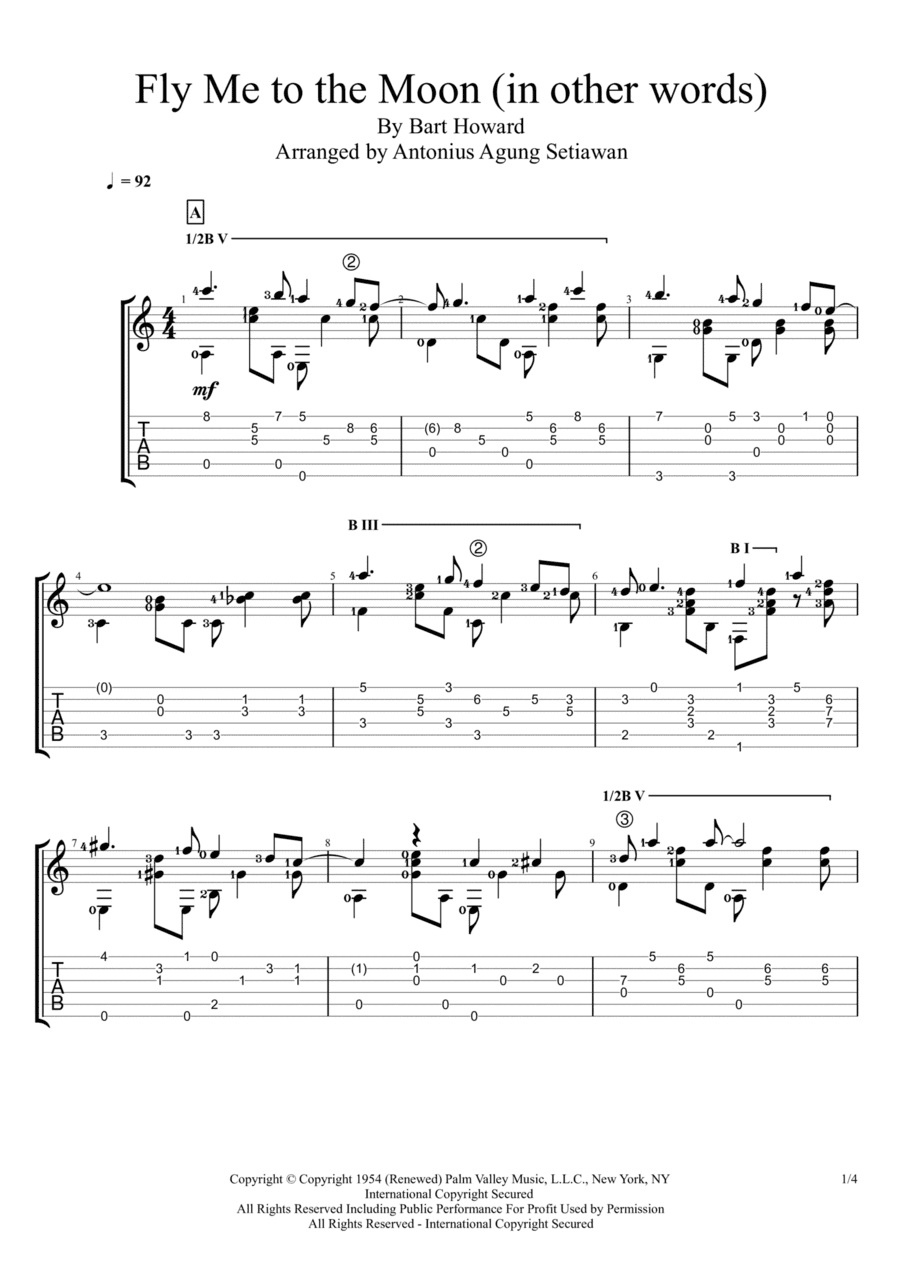 Fly Me To The Moon (in Other Words) (arr. Antonius Agung Setiawan)