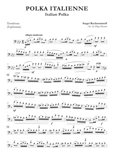 Italian Polka for Trombone & Piano (arr. Diego Marani)