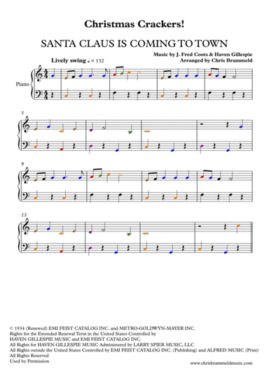 Santa Claus Is Comin' To Town (arr. Chris Brammeld)