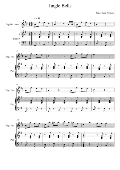 James Lord Pierpont - Jingle Bells (English Horn Solo) (arr. André Laitano)