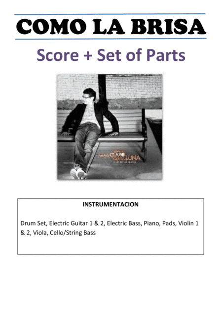 Como la Brisa - Jesús Adrián Romero  Score + Set of Parts (arr. Transcription by David Puc N)