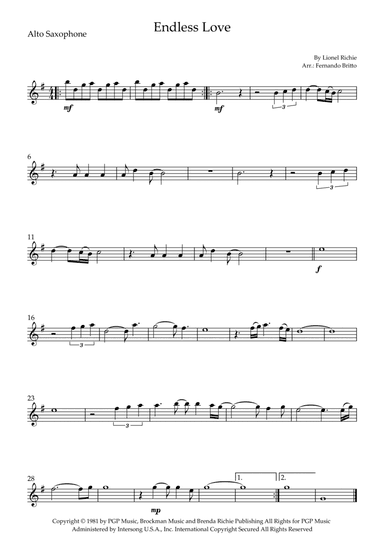 Endless Love (arr. Fernando Britto)