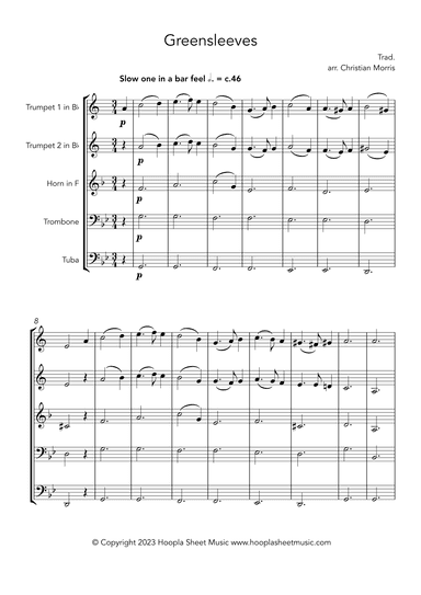 Greensleeves (Fantasy) (arr. Christian Morris)
