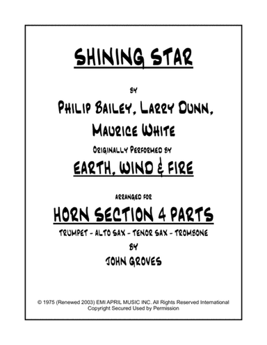 Shining Star (arr. John Groves)