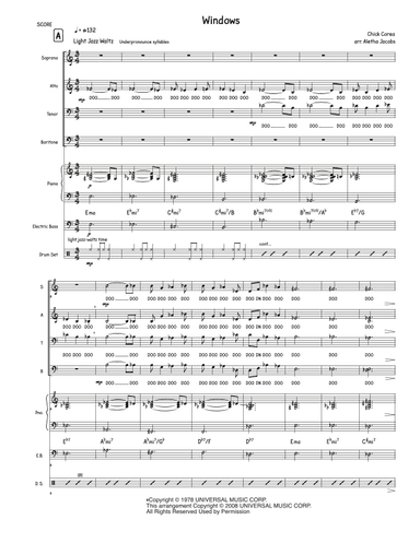 Windows (arr. Aletha Jacobs)