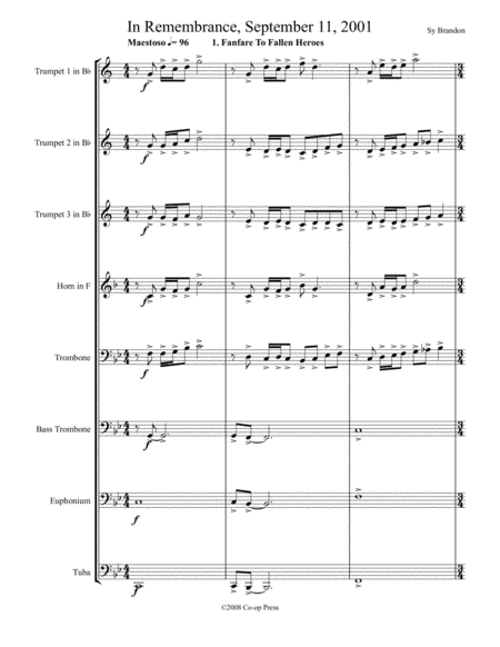 In Remembrance September 11, 2001 for Brass Octet