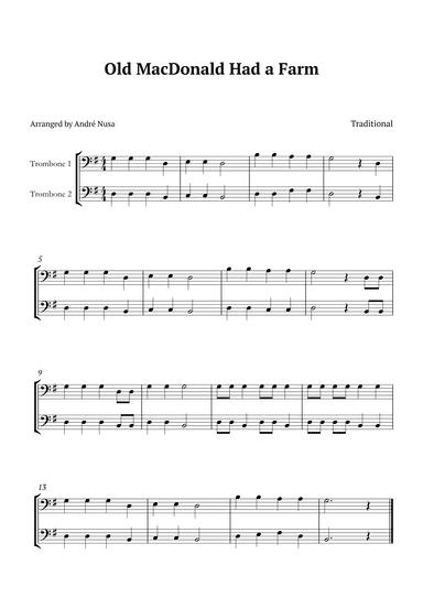 Old MacDonald Had a Farm (arr. André Nusa)