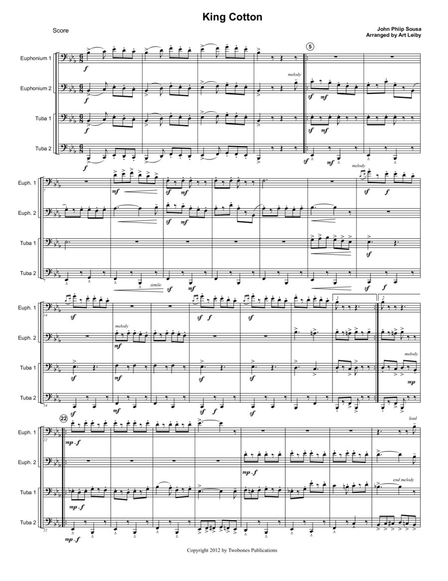 King Cotton (arr. Art Leiby)