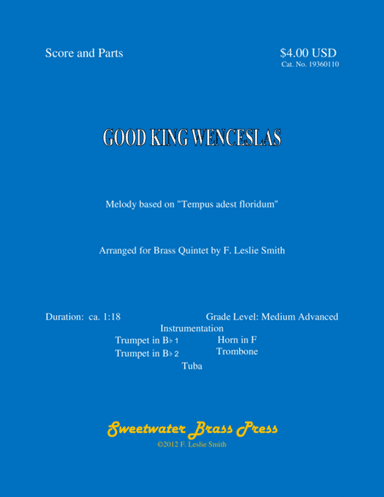 Good King Wenceslas (arr. F. Leslie Smith)