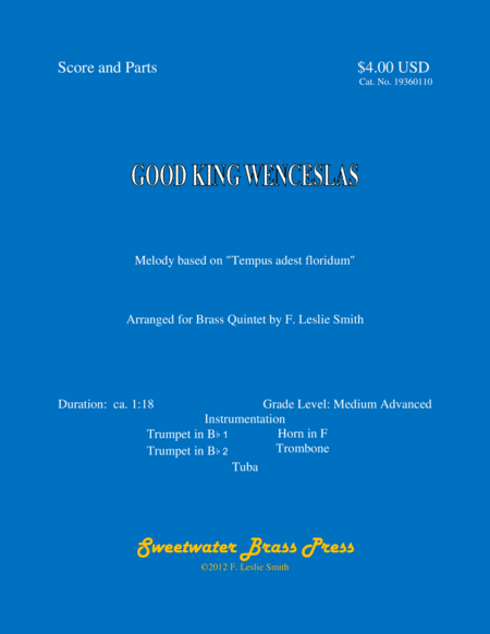 Good King Wenceslas (arr. F. Leslie Smith)