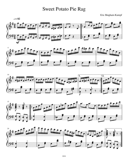 Sweet Potato Pie Rag