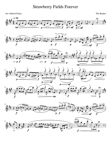 Strawberry Fields Forever (arr. Gabriel Farías Ravanal)