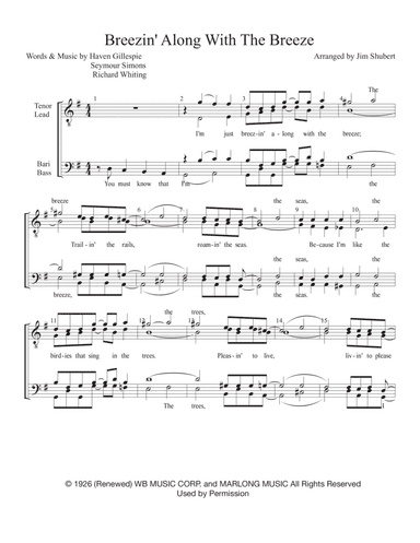 Breezin' Along With The Breeze (arr. Jim Shubert)