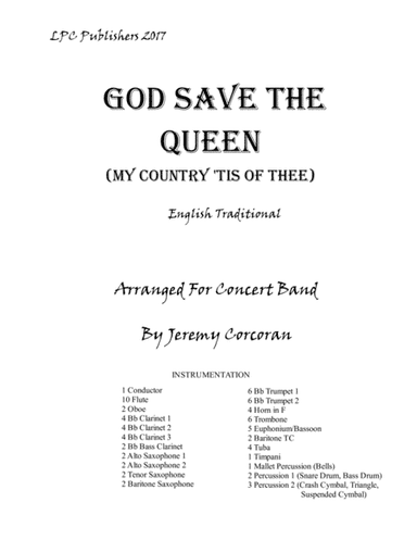 God Save the Queen (My Country Tis of Thee) (arr. Jeremy Corcoran)