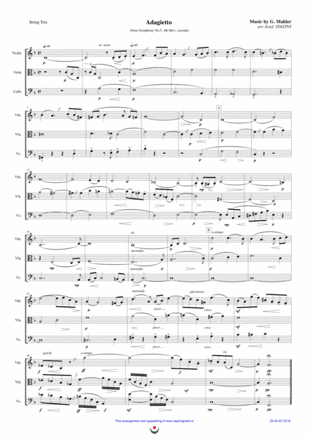 Adagietto (arr. Josef STASTNY)