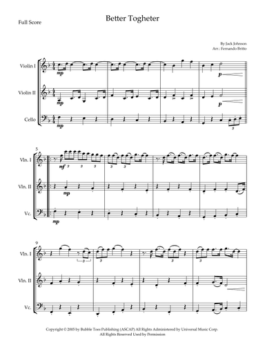 Better Together (arr. Fernando Britto)