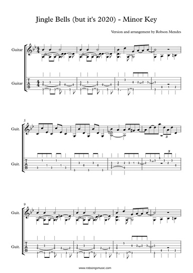 Jingle Bells (But it's 2020) - Minor Key (arr. Robson Mendes)