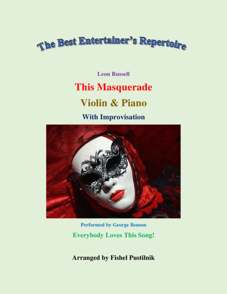 This Masquerade (arr. Fishel Pustilnik)