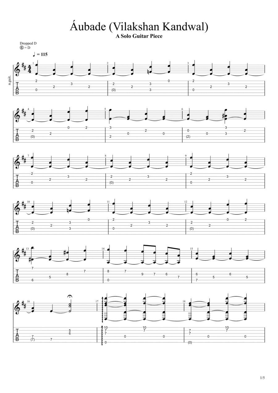 Áubade - Vilakshan Kandwal (Original Piece)