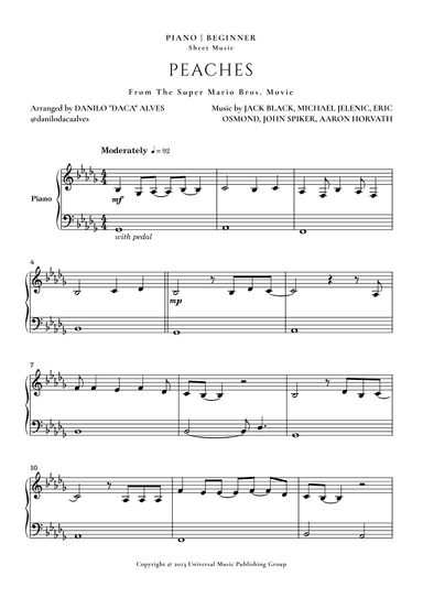 Peaches (arr. Danilo "Daca" Alves)