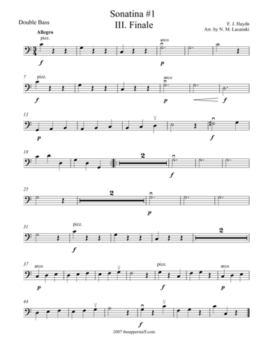 Sonatina #1 in C Major Movement III (arr. Nick Lacanski)