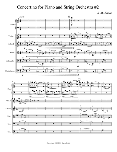 Concertino for Piano and String Orchestra #2