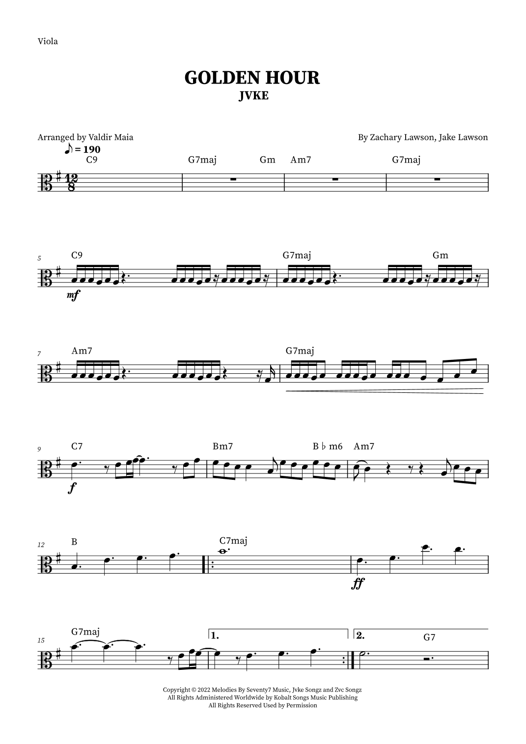 Golden Hour (arr. Valdir Maia)