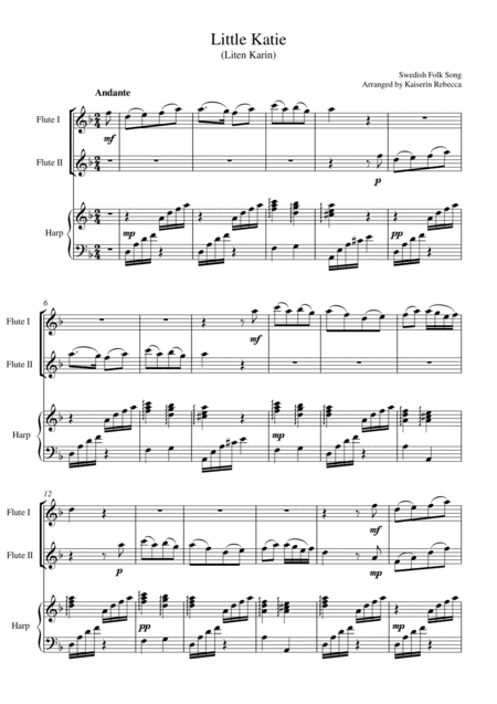 Little Katie  (Liten Karin) (arr. Kaiserin Rebecca)