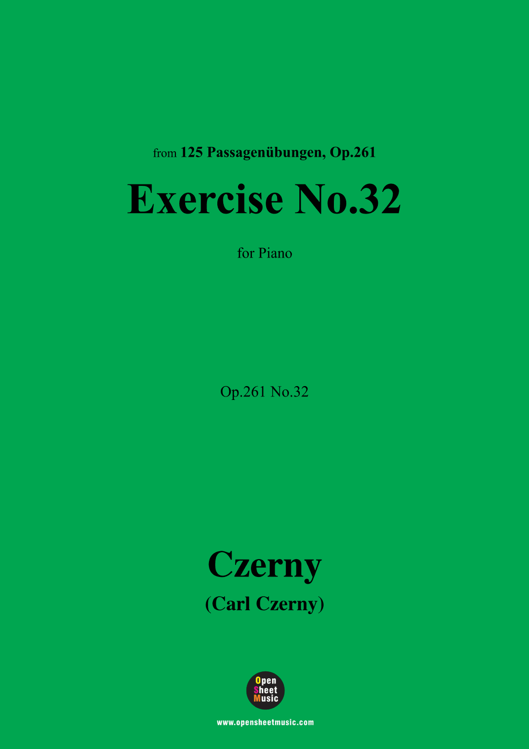 C. Czerny-Exercise No.32,Op.261 No.32 (arr. OSM Press)