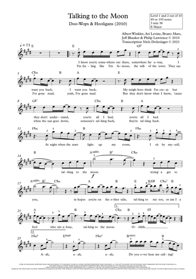 Talking To The Moon (arr. Niels Dolieslager)