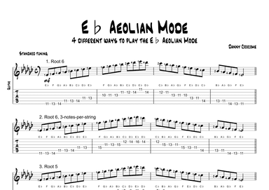 Eb Aeolian Mode (4 Ways to Play)
