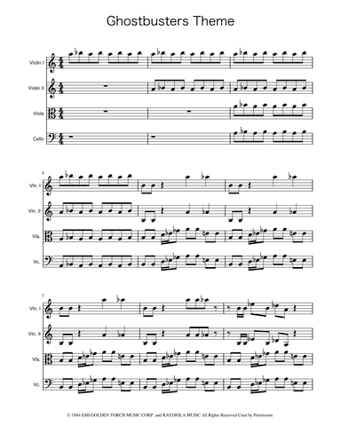 Ghostbusters (arr. Ygor Nunes)
