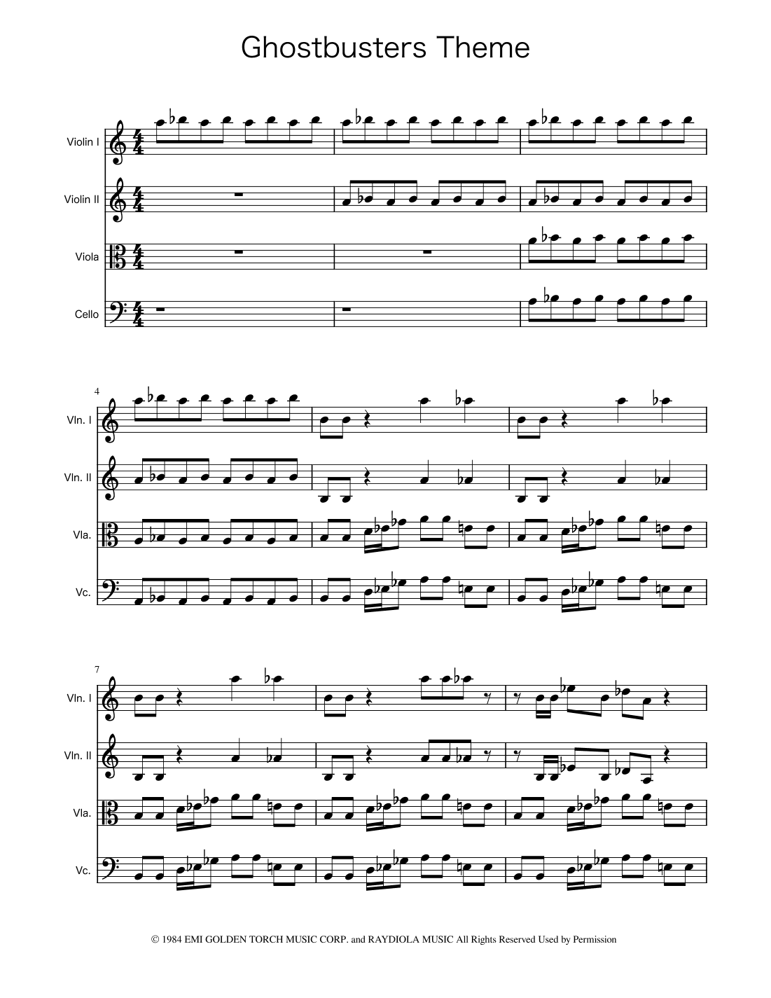 Ghostbusters (arr. Ygor Nunes)