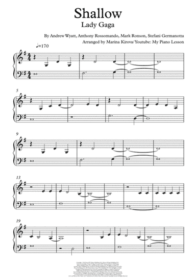 Shallow (arr. Marina Kirova)